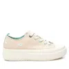 Xti Women's Canvas Platform Sneakers In Beige In Beige