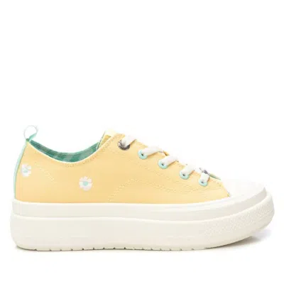 Xti Women's Canvas Platform Sneakers In Yellow