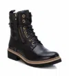 Xti Women's Carmela Leather Booties In Black In Black