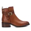 Xti Women's Carmela Leather Booties In Camel In Brown