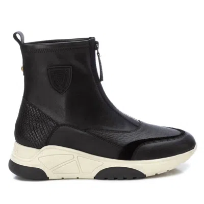 Xti Women's Carmela Leather Casual Booties In Black