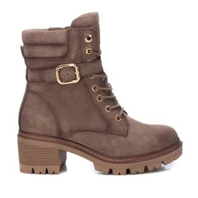Xti Women's Carmela Suede Booties In Taupe In Brown