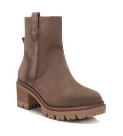 Xti Women's Carmela Suede Booties In Taupe In Gray