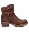 Xti Women's Italian Western Booties In Camel In Multi