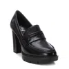 Xti Women's Casual Heeled Moccasins In Black In Black
