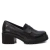 Xti Women's Casual Heeled Moccasins In Black In Black