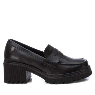 Xti Women's Casual Heeled Moccasins In Black