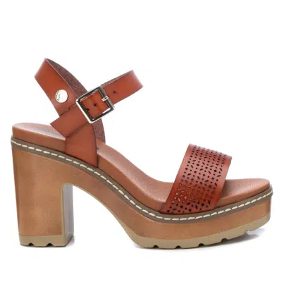 Xti Women's Casual Heeled Platform Sandals By  In Brown