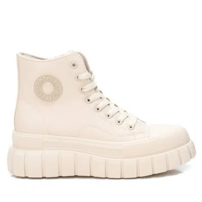 Xti Women's Casual High Top Sneakers In Beige