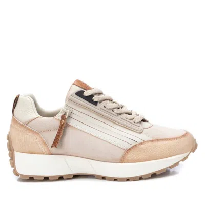Xti Women's Casual Leather Sneakers Carmela Collection By  In Blue
