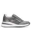 Xti Women's 144629 Round Toe Sneakers In Plumb In Animal Print
