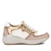 Xti Women's Casual Leather Sneakers In Ice In Multi