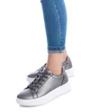 Xti Women's Casual Sneakers In Silver In Grey