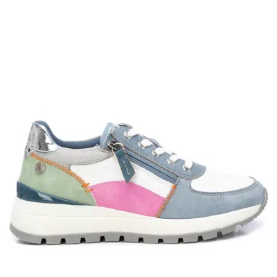 Xti Women's Casual Sneakers With Side Zipper In Jeans In Grey