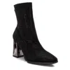 Xti Women's Casual Suede Booties In Black In Black