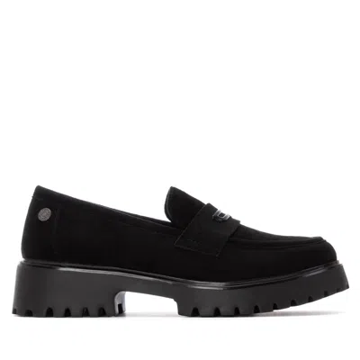Xti Women's Casual Suede Penny Loafers Refresh Collection By  In Black