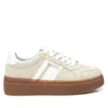Xti Women's Casual Suede Sneakers By  In White
