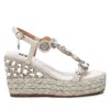 Xti Women's Casual Wedge Sandals In Ice In Blue