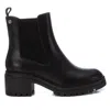 Xti Women's Block Heel Booties In Black In Black