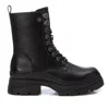 Xti Women's Combat Booties In Black In Black