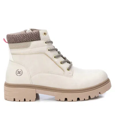 Xti Women's Combat Booties In Ice In Blue