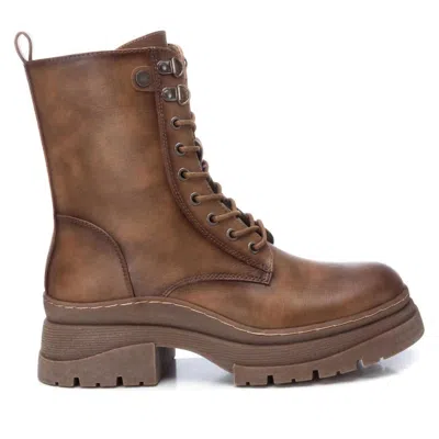 Xti Women's Combat Booties In Taupe In Brown