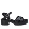Xti Women's Combat Sandals In Black In Black