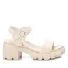 Xti Women's Combat Sandals In Ice In Beige