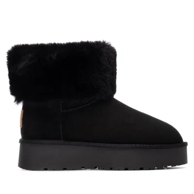 Xti Women's Comfort Ankle Suede Booties By  In Black