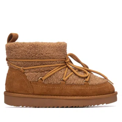 Xti Women's Comfort Ankle Suede Booties By  In Brown