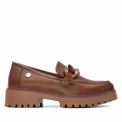 Xti Women's Comfortable Moccasins In Camel In Brown