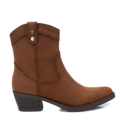 Xti Women's Cowboy Ankle Booties In Camel In Brown