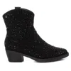 Xti Women's Cowboy Booties In Black In Black