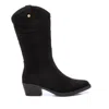 Xti Women's Italian Western Boots In Black In Black