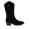Xti Women's Italian Western Boots In Black In Black