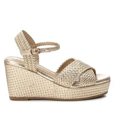 Xti Women's Criss Cross Wedge Sandals By  In Gold