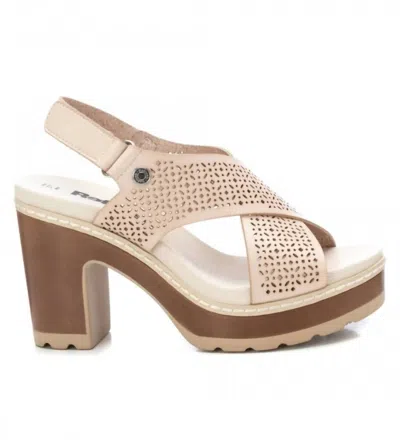 Xti Women's Cross Strap Heeled Sandals In Ice In Blue