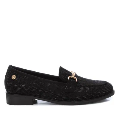 Xti Women's Decorative Crystals Moccasins In Black