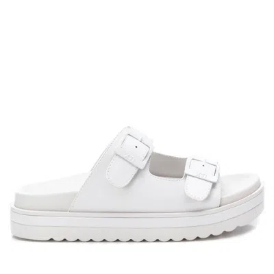 Xti Women's Double Strap Buckle Sandals By  In White
