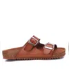 Xti Women's Double Strap Buckle Sandals In Medium Brown In Multi