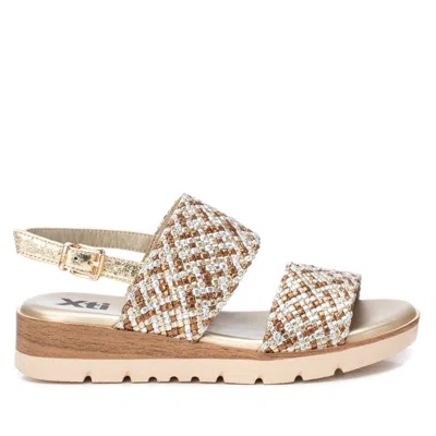 Xti Women's Double Strap Flat Sandals By  In Gold
