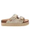 Xti Women's Footbed Jute Wrapped Platform Sandals By  In Neutral