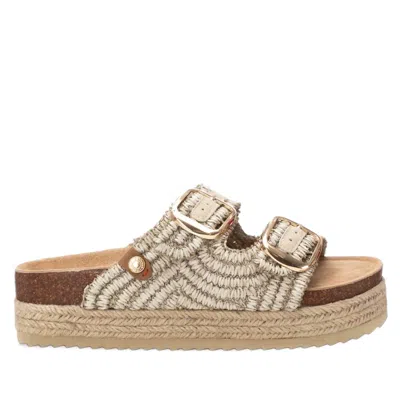 Xti Women's Double Strap Sandals In Ice In Blue