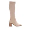 Shop Xti Women's Elastic Suede Boots In Beige