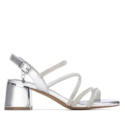 Xti Women's Faux Leather Open Toe Sandals In Silver