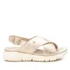 Xti Women's Flat Sandals In Gold In Gold