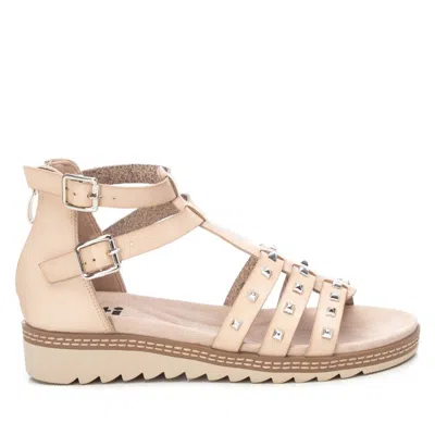 Xti Women's Flat Sandals With Gold Studs By _ In Blue