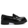 Xti Patent Leather Chunky Loafer In Black