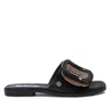 Xti Women's Flat Slip In Sandals Refresh By  In Black