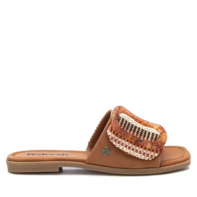 Xti Women's Flat Slip In Sandals Refresh By  In Brown